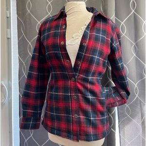 Gander Mountain Guide Jacket Sherpa Lined Shirt size small